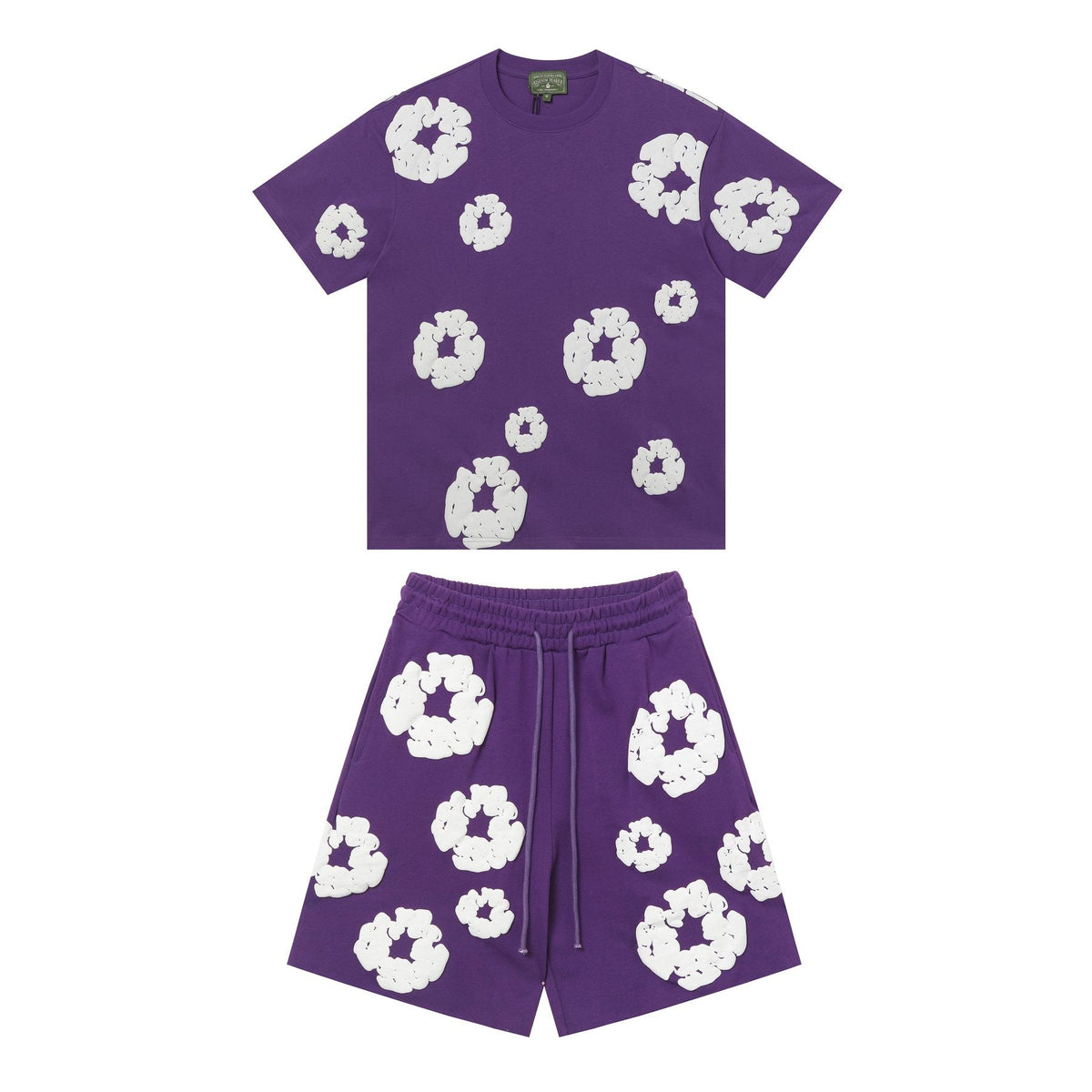 DENIM TEARS Cotton Wreath Graphic Short-Sleeve Set ¡ª front