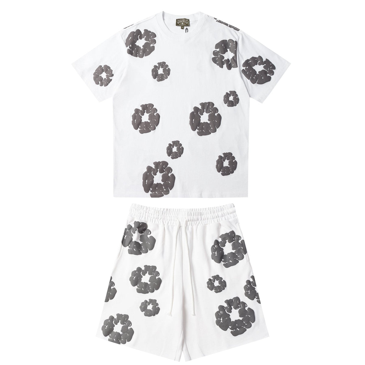 DENIM TEARS Cotton Wreath Graphic Short-Sleeve Set ¡ª front