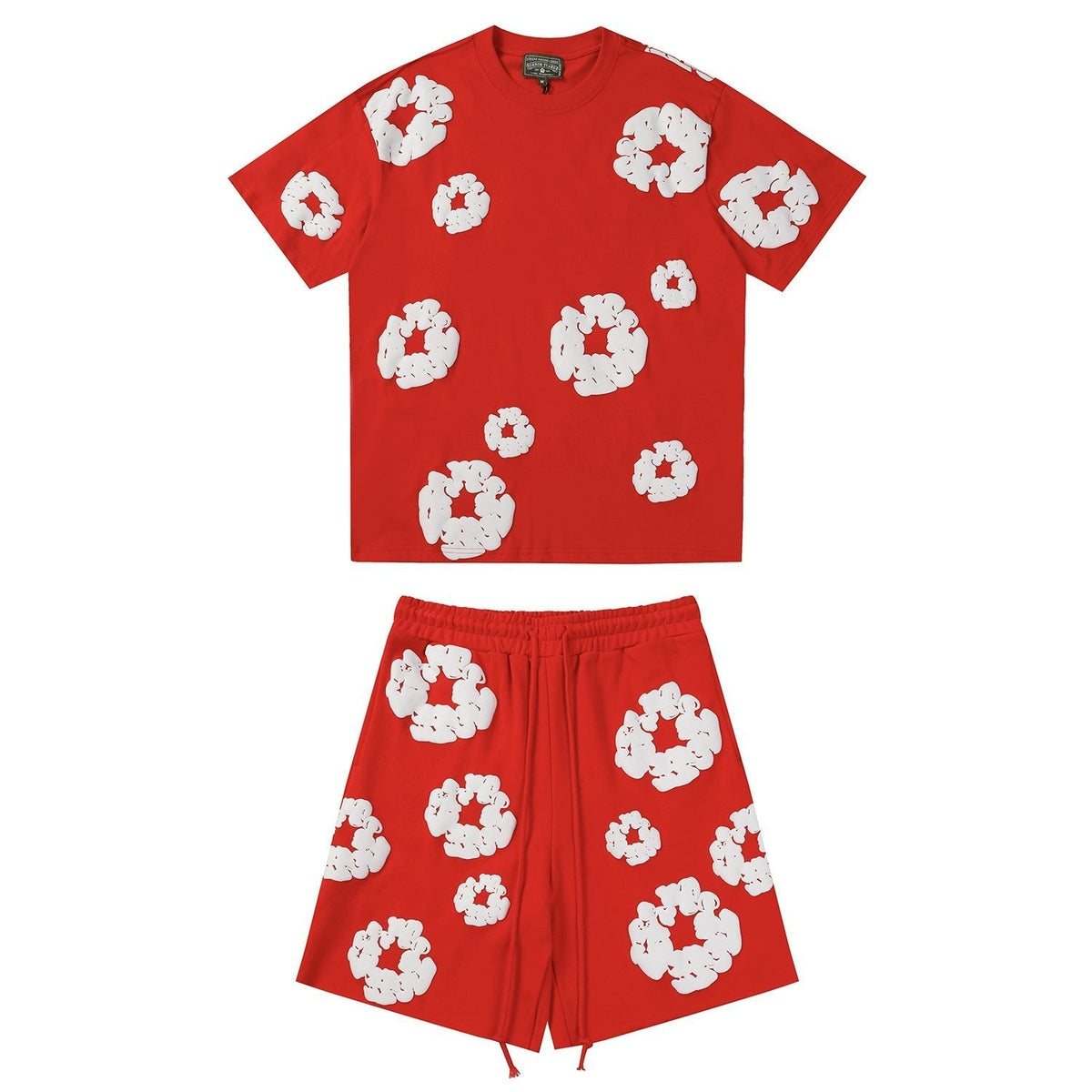 DENIM TEARS Cotton Wreath Graphic Short-Sleeve Set ¡ª front
