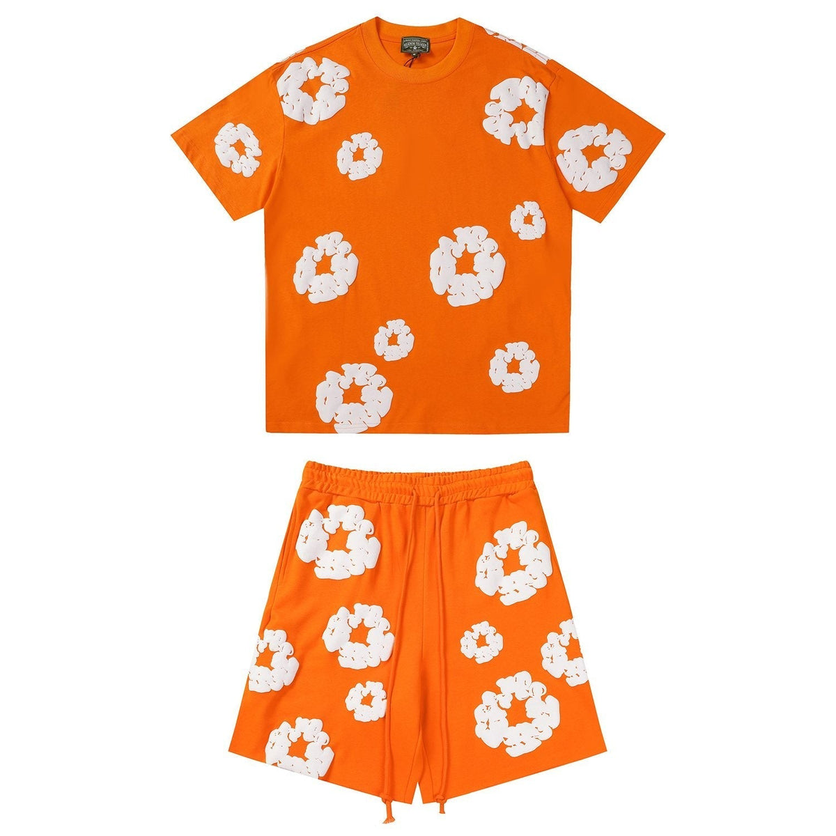 DENIM TEARS Cotton Wreath Graphic Short-Sleeve Set ¡ª front
