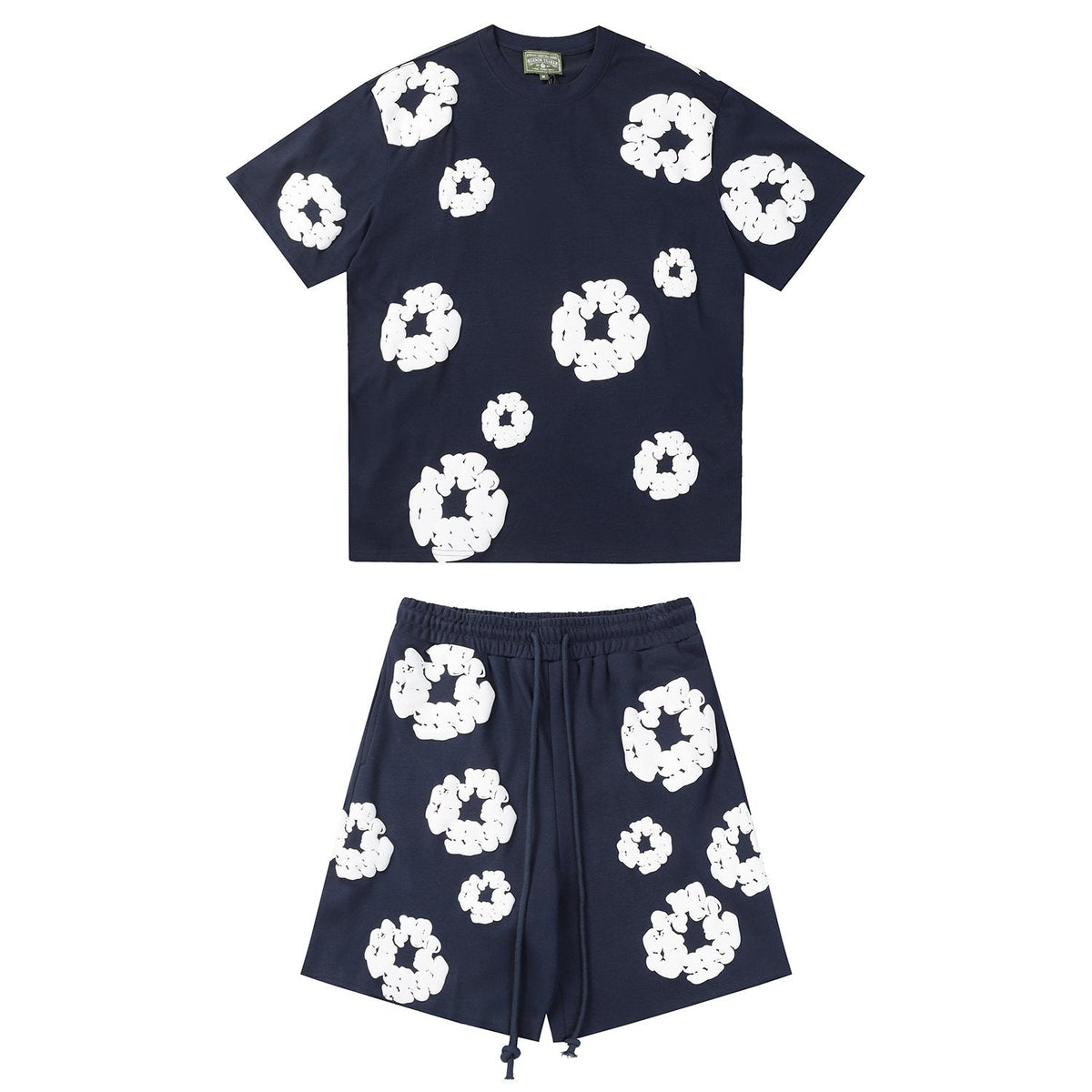DENIM TEARS Cotton Wreath Graphic Short-Sleeve Set ¡ª front