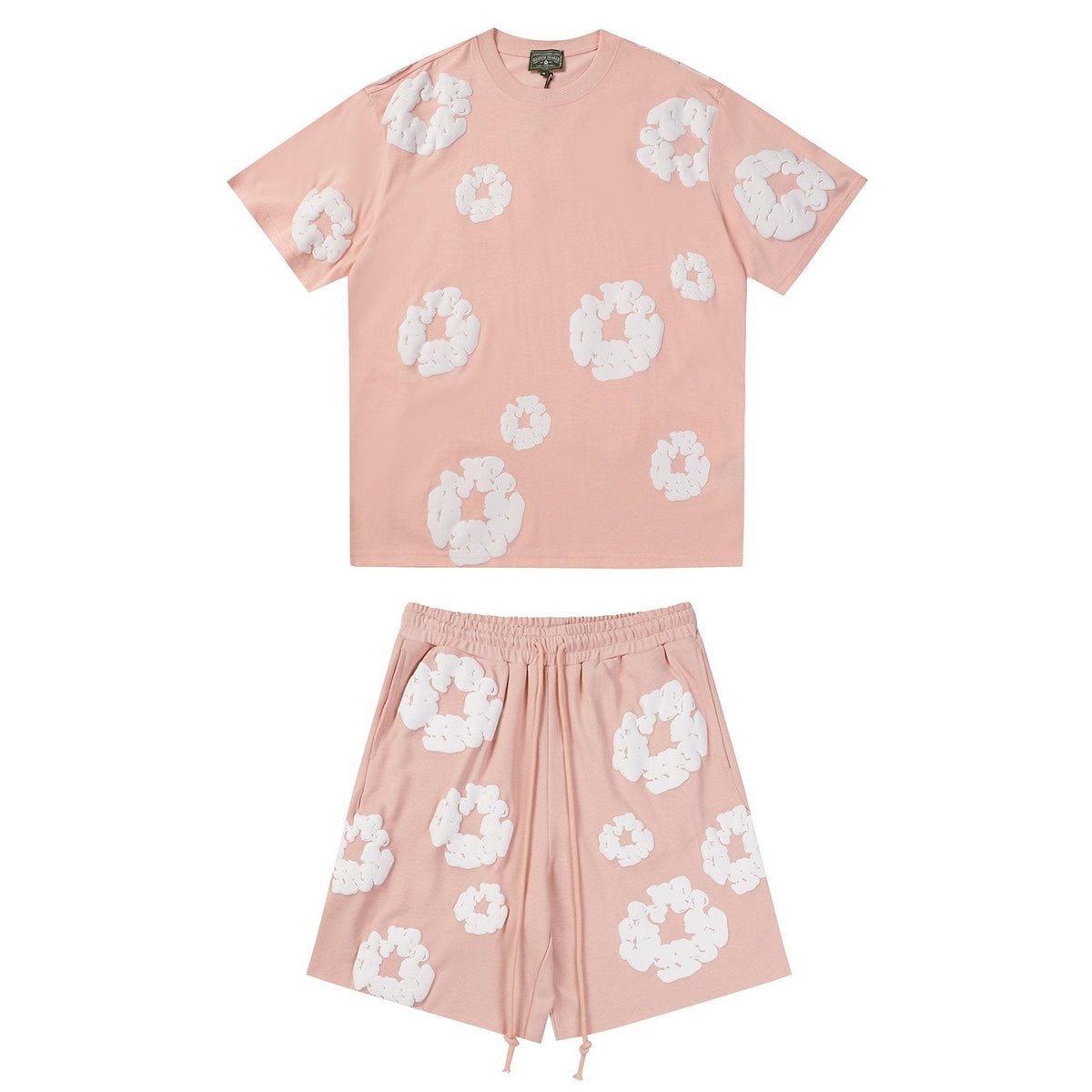 DENIM TEARS Cotton Wreath Graphic Short-Sleeve Set ¡ª front