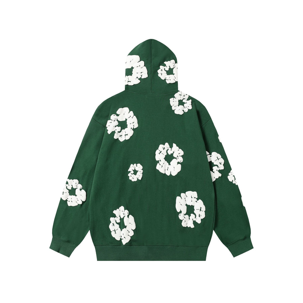 DENIM TEARS Floral Zip Hoodie ¡ª back