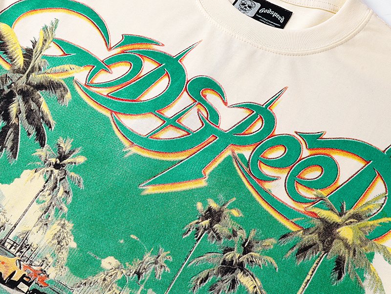Godspeed Super Run Miami FL Graphic T-Shirt ¡ª detail