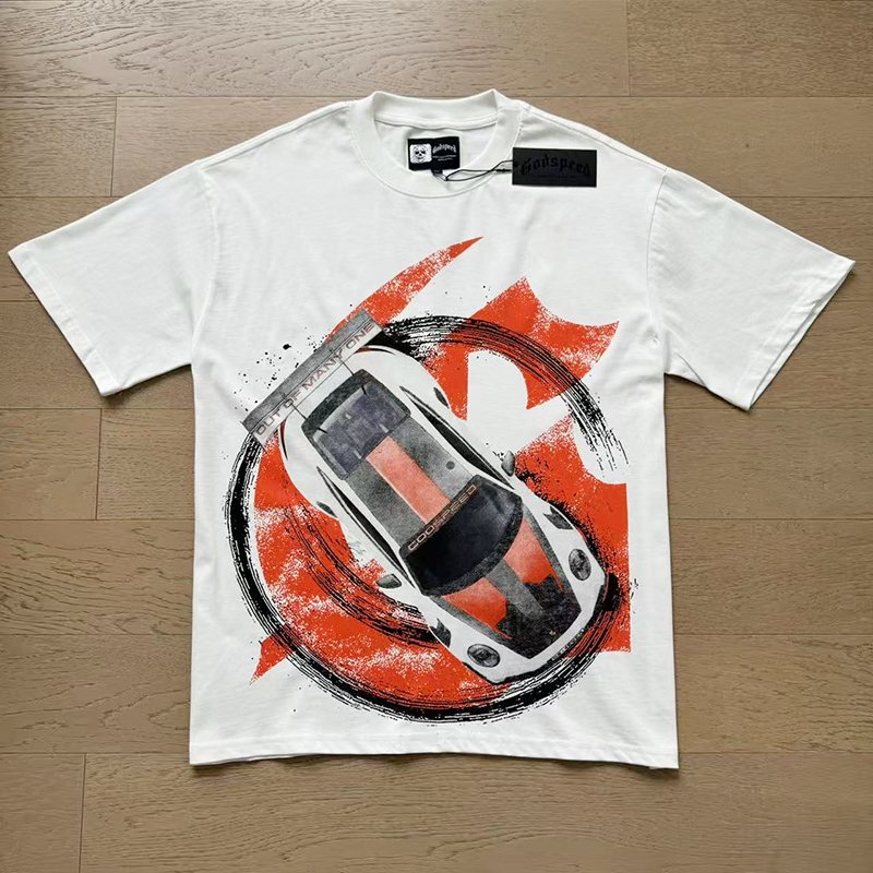 Godspeed Racing Car Graphic Short-Sleeve T-Shirt ¡ª front