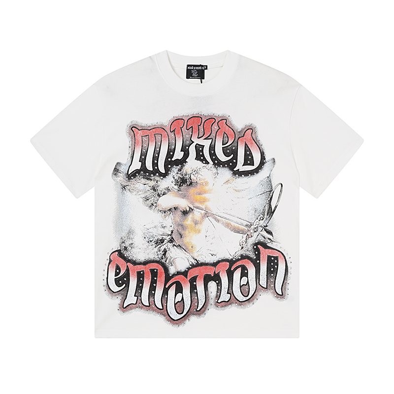 MIXED EMOTION Angel Graphic Short-Sleeve T-Shirt ¡ª front
