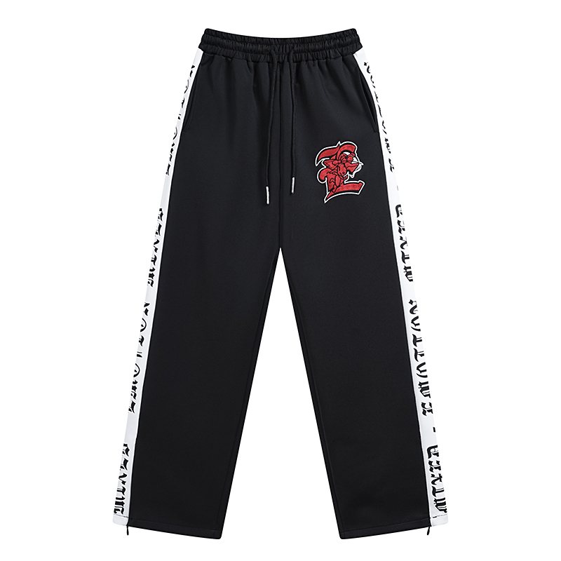 MIXED EMOTION Side-Tape Track Pants ¡ª front
