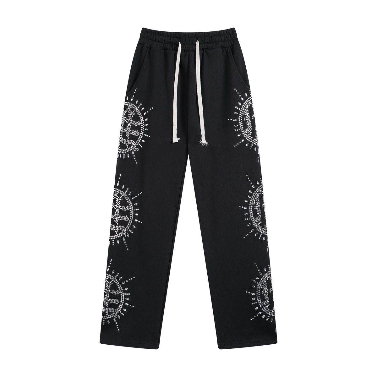 MIXED EMOTION Rhinestone Circle Graphic Sweatpants ¡ª hero