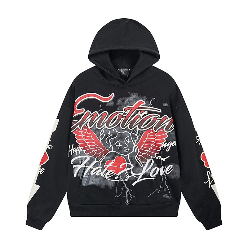 MIXED EMOTION Street Graffiti Graphic Hoodie ¡ª hero