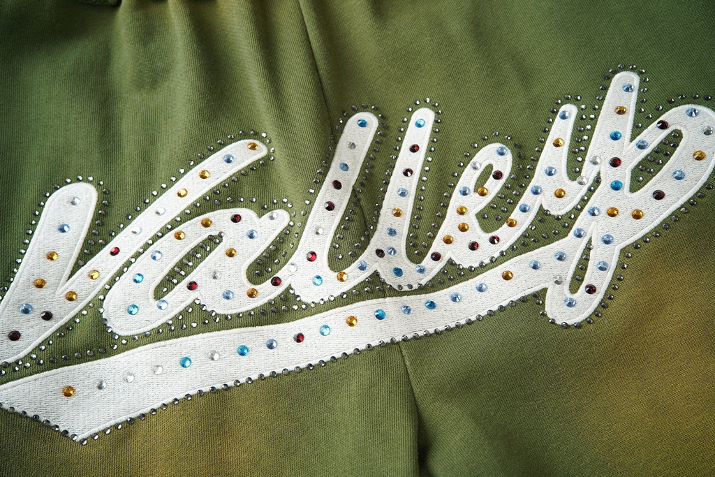 Valley Rhinestone Graphic Sweatpants ¡ª detail