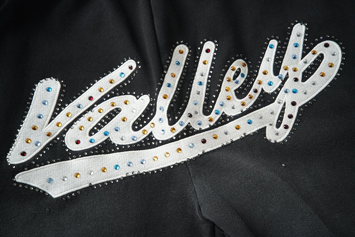 Valley Rhinestone Graphic Sweatpants ¡ª detail