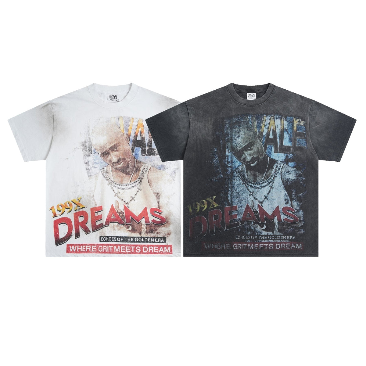 VALE USA 199X Dreams Portrait Graphic T-Shirt ¡ª comparison