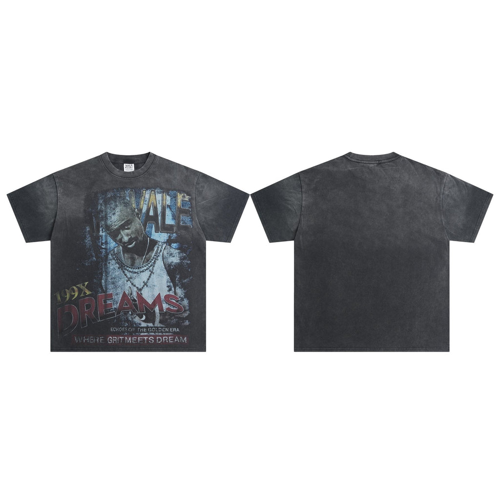 VALE USA 199X Dreams Portrait Graphic T-Shirt ¡ª front