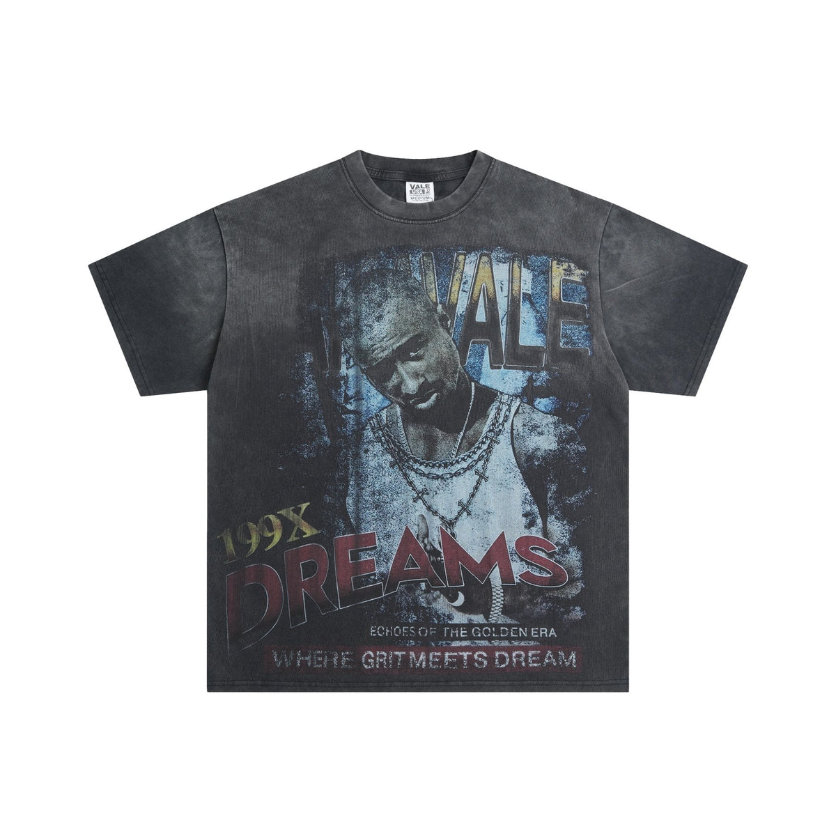 VALE USA 199X Dreams Portrait Graphic T-Shirt ¡ª front