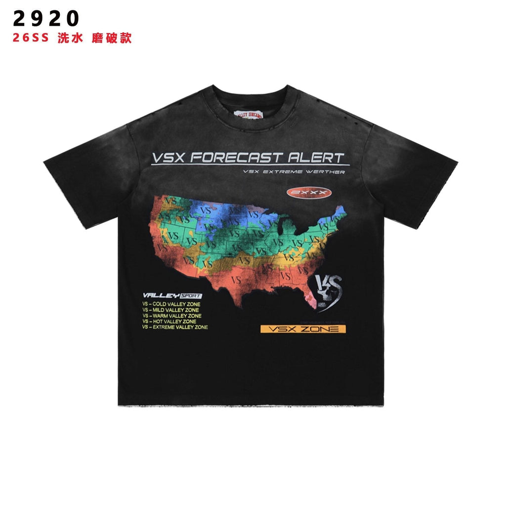 Valley Dreams VSX Forecast Alert Map Graphic T-Shirt ¡ª hero