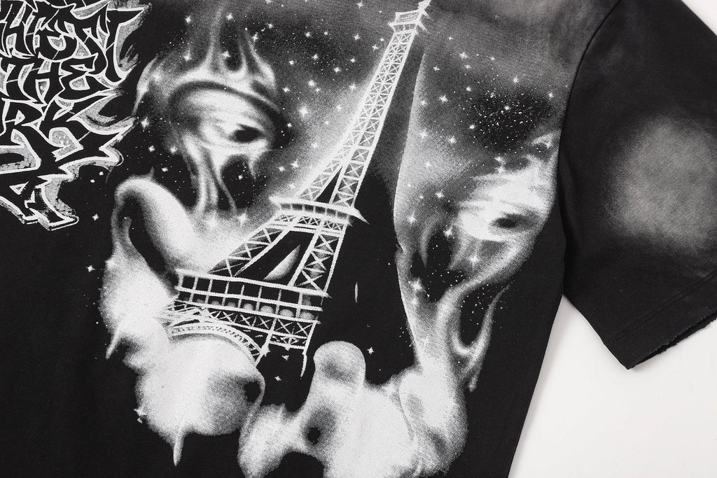 HEISTAR Eiffel Tower Graphic Short-Sleeve T-Shirt ¡ª detail