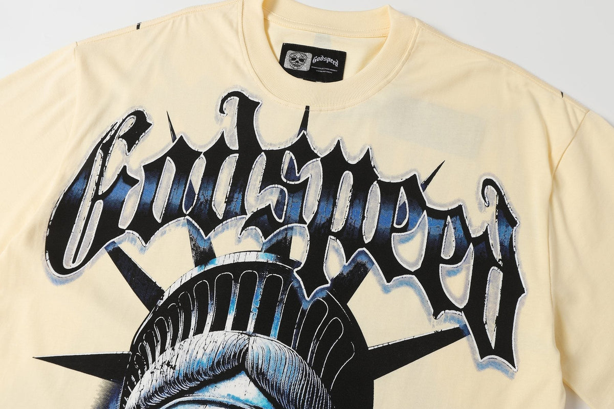 Godspeed Statue Graphic Short-Sleeve T-Shirt ¡ª detail
