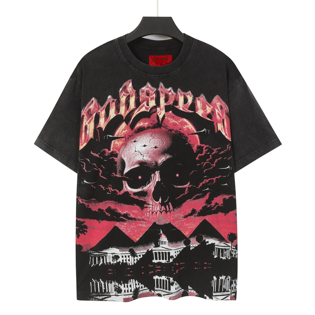 Godspeed E Pluribus Unum Skull Graphic T-Shirt ¡ª front