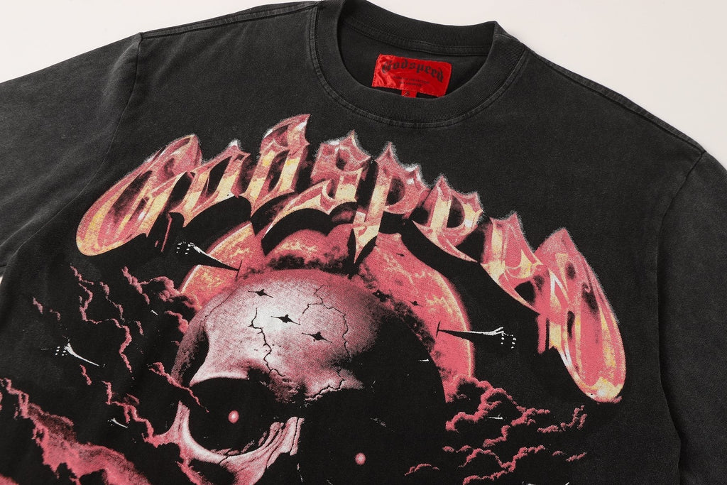 Godspeed E Pluribus Unum Skull Graphic T-Shirt ¡ª detail
