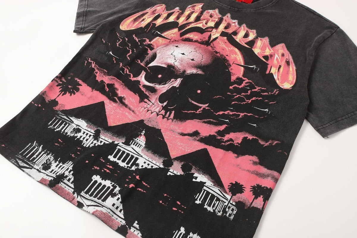 Godspeed E Pluribus Unum Skull Graphic T-Shirt ¡ª detail