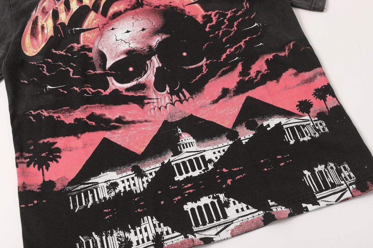 Godspeed E Pluribus Unum Skull Graphic T-Shirt ¡ª detail