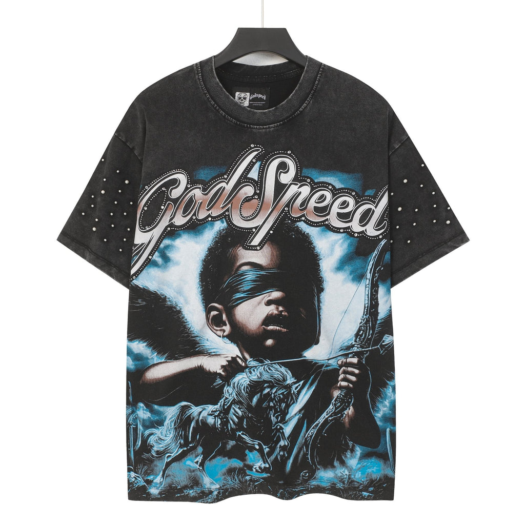 Godspeed Archer Studded Sleeve T-Shirt ¡ª hero