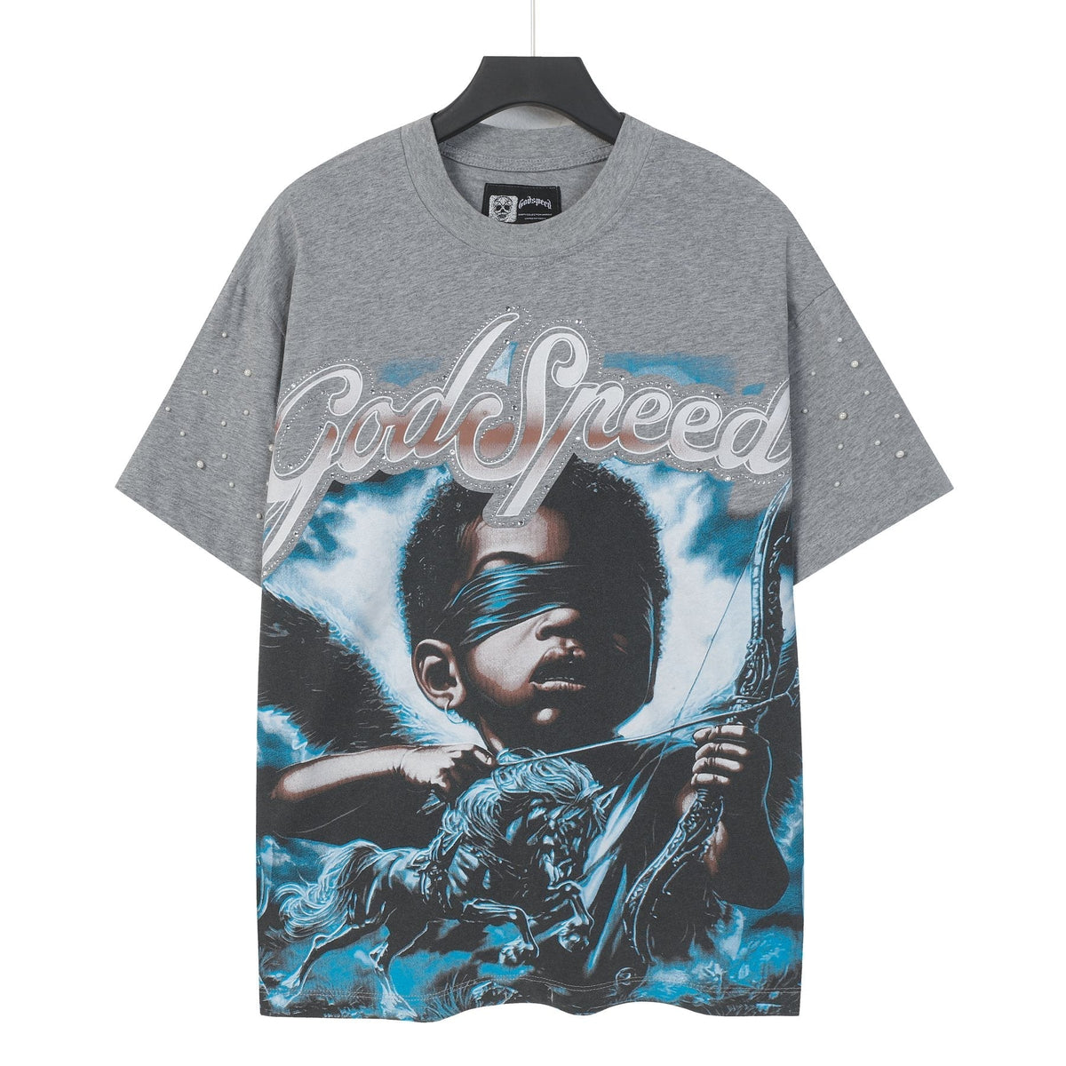 Godspeed Archer Studded Sleeve T-Shirt ¡ª front