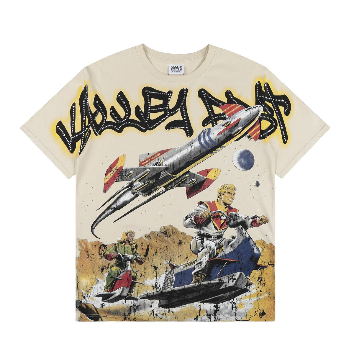 VALE USA Rocket Space Graphic T-Shirt ¡ª front