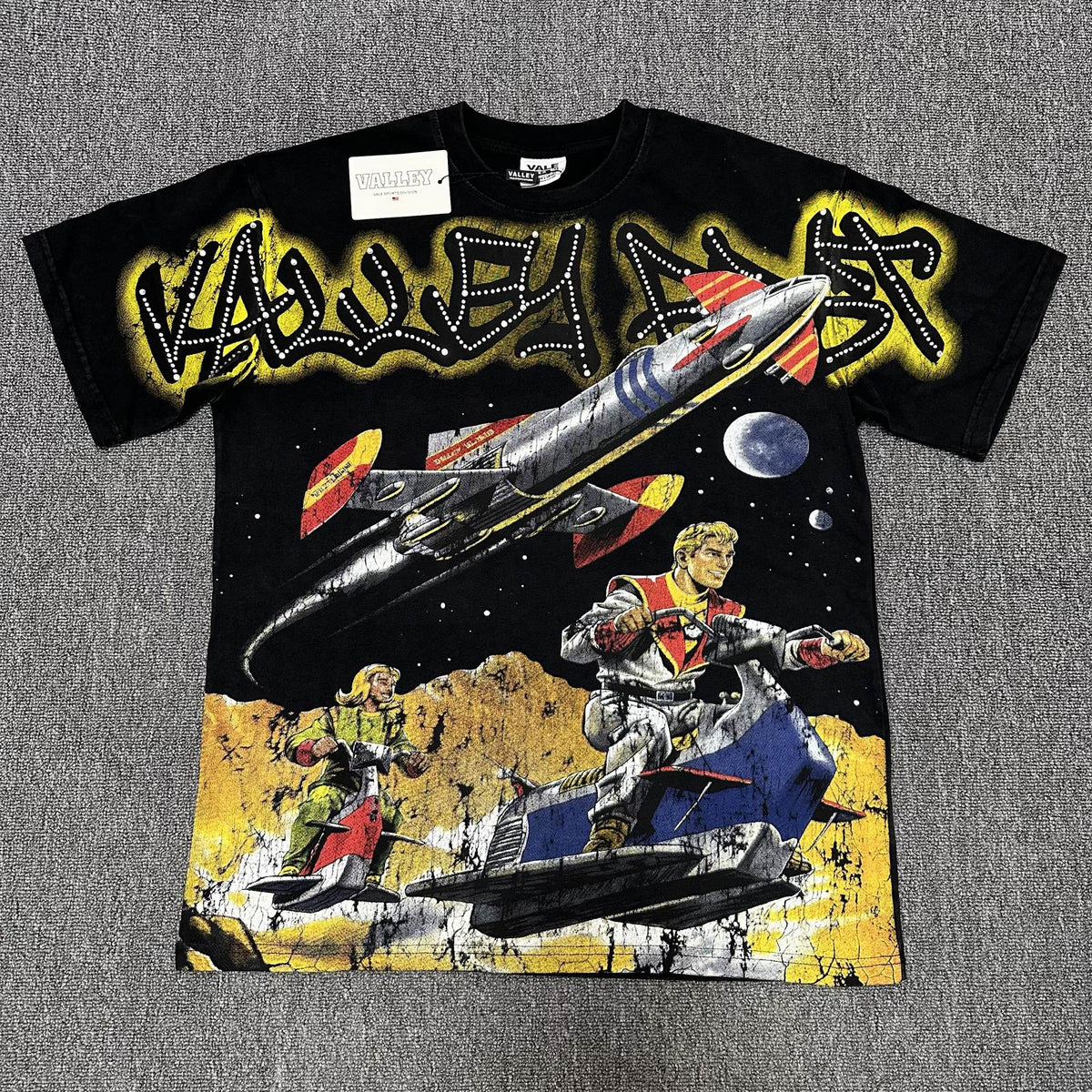 VALE USA Rocket Space Graphic T-Shirt ¡ª front