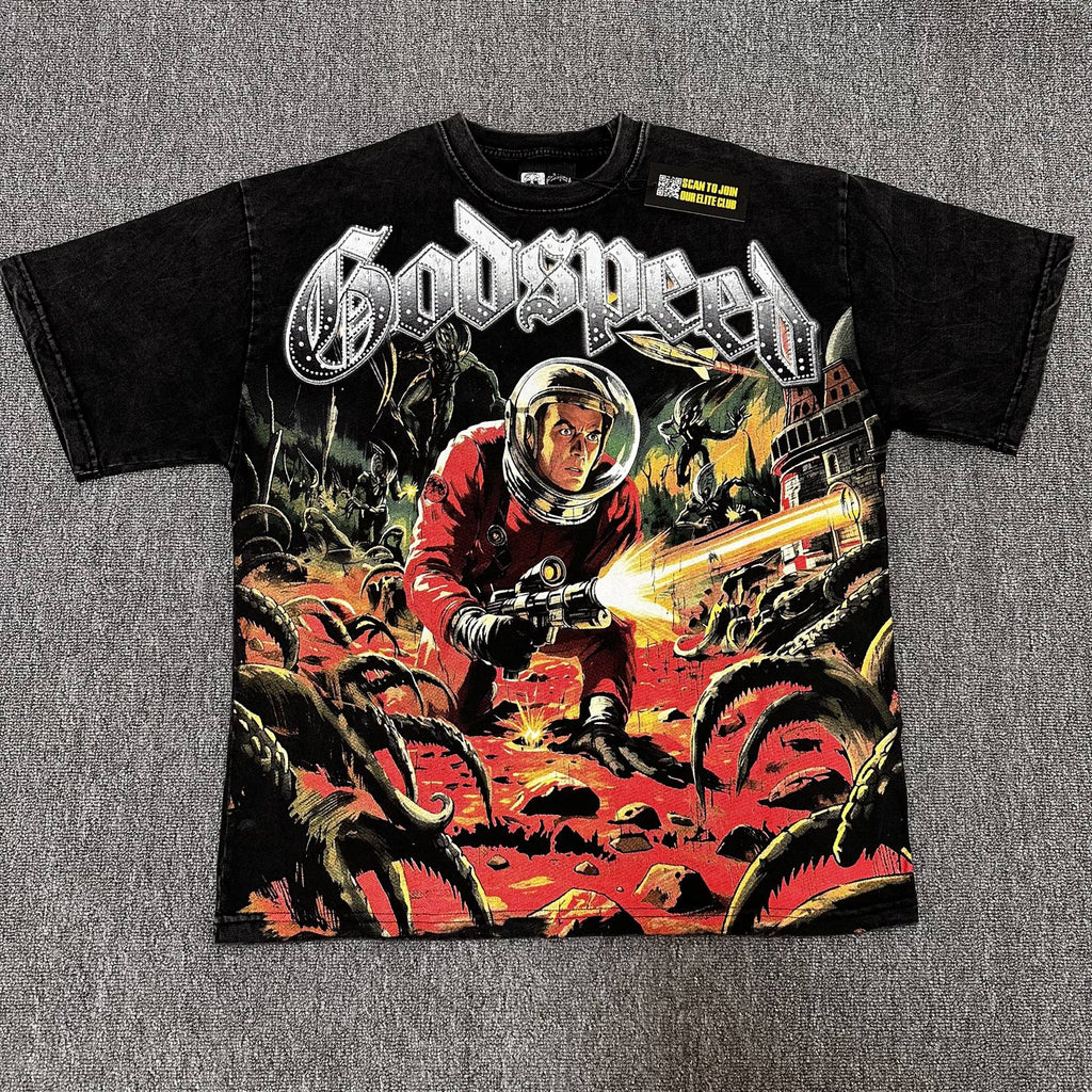 Godspeed Astronaut Monster Graphic T-Shirt ¡ª hero