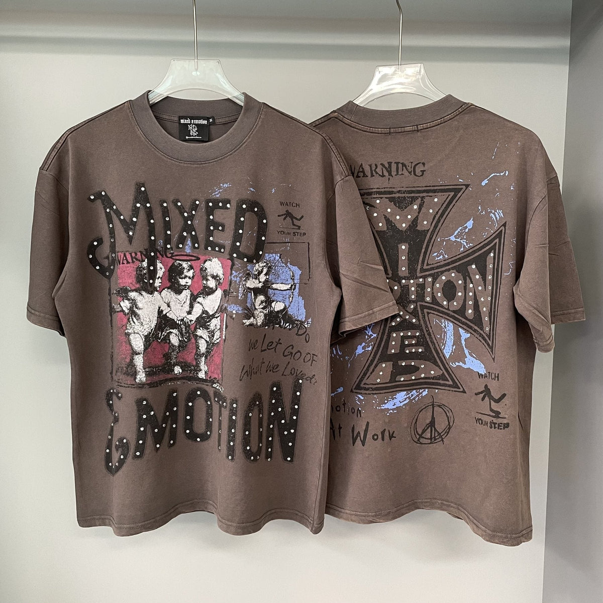 Mixed Emotion Warning Graphic Short-Sleeve T-Shirt ¡ª context