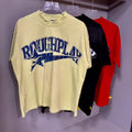 Rough Play Rhinestone Letter Graphic T-Shirt ¡ª front