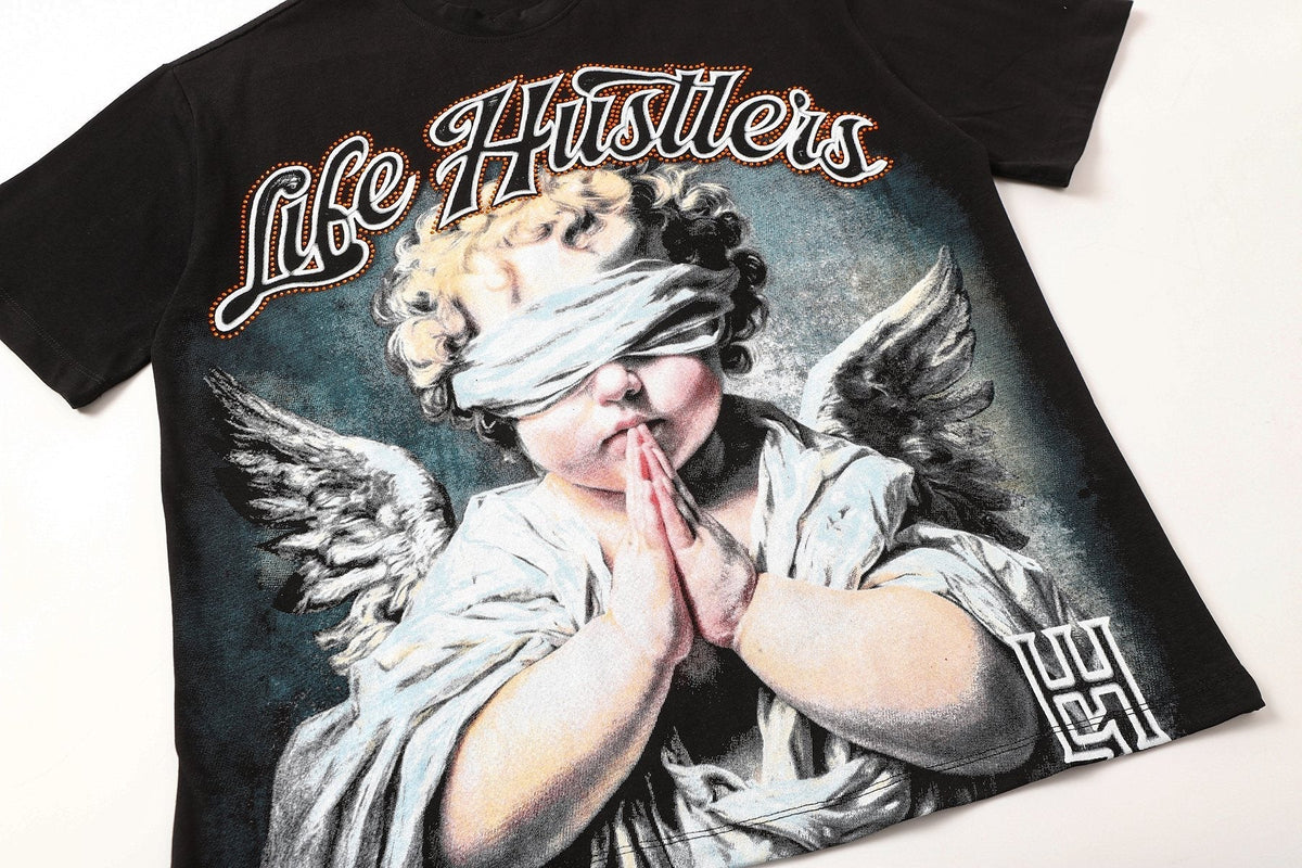 Life Hustlere Angel H-Back Graphic T-Shirt ¡ª detail