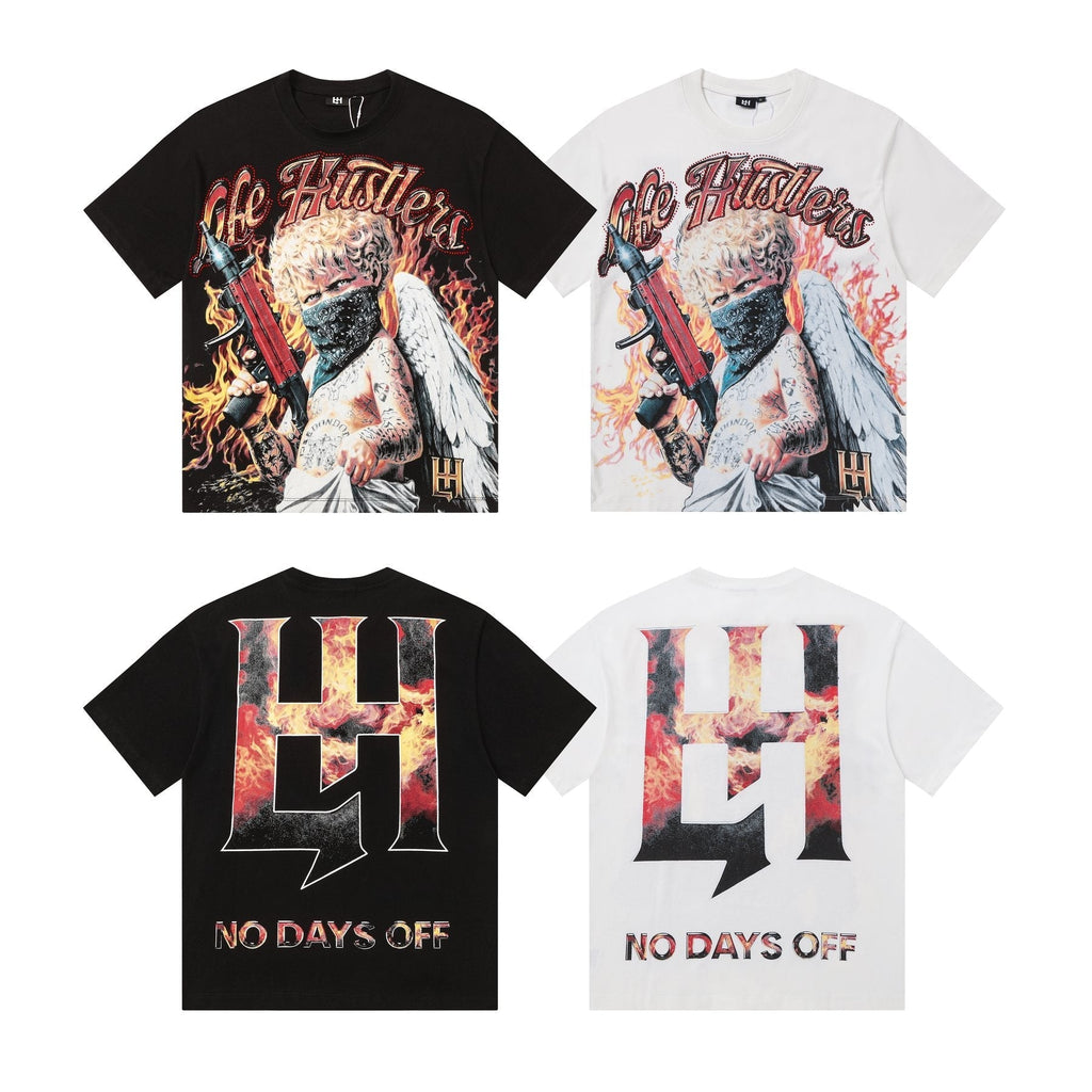 Life Hustlere No Days Off Graphic T-Shirt ¡ª comparison