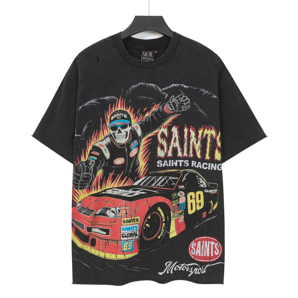 SAINT Racing Graphic Short-Sleeve T-Shirt in Black ¡ª hero