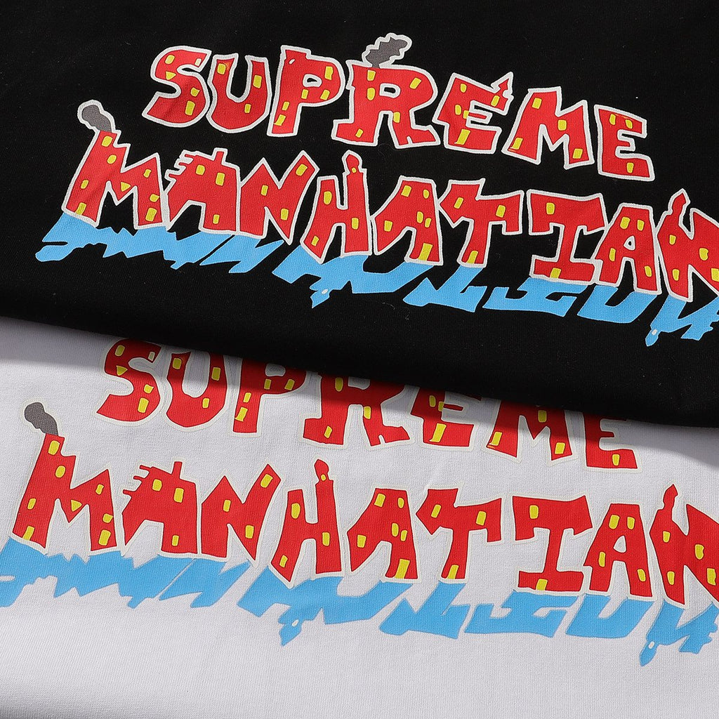 Supreme Manhattan City Graphic T-Shirt ¡ª fabric_closeup