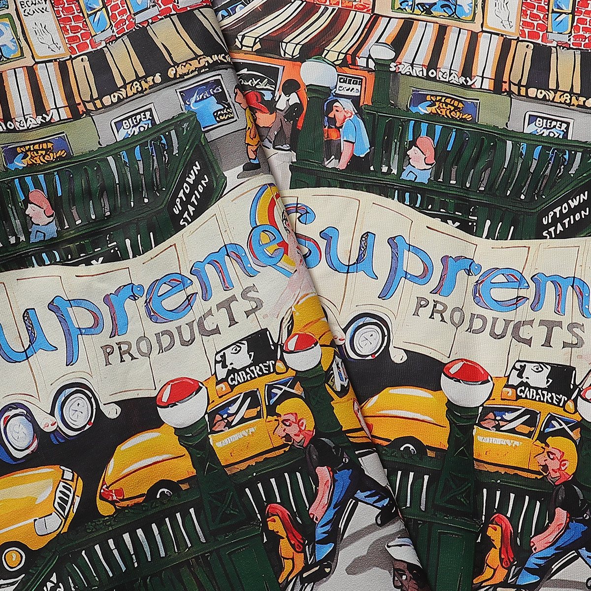 Supreme Manhattan City Graphic T-Shirt ¡ª fabric_closeup