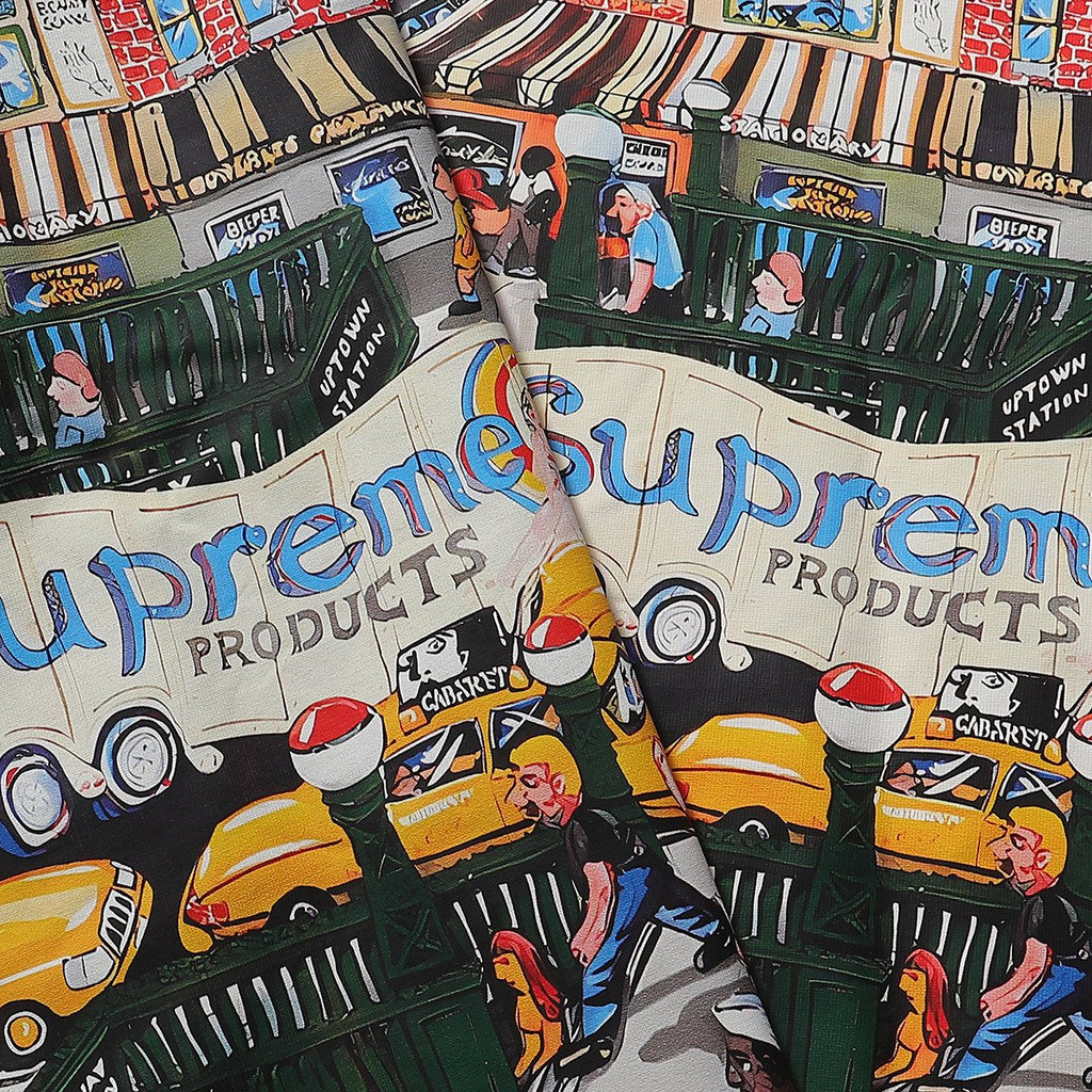 Supreme Manhattan City Graphic T-Shirt ¡ª fabric_closeup