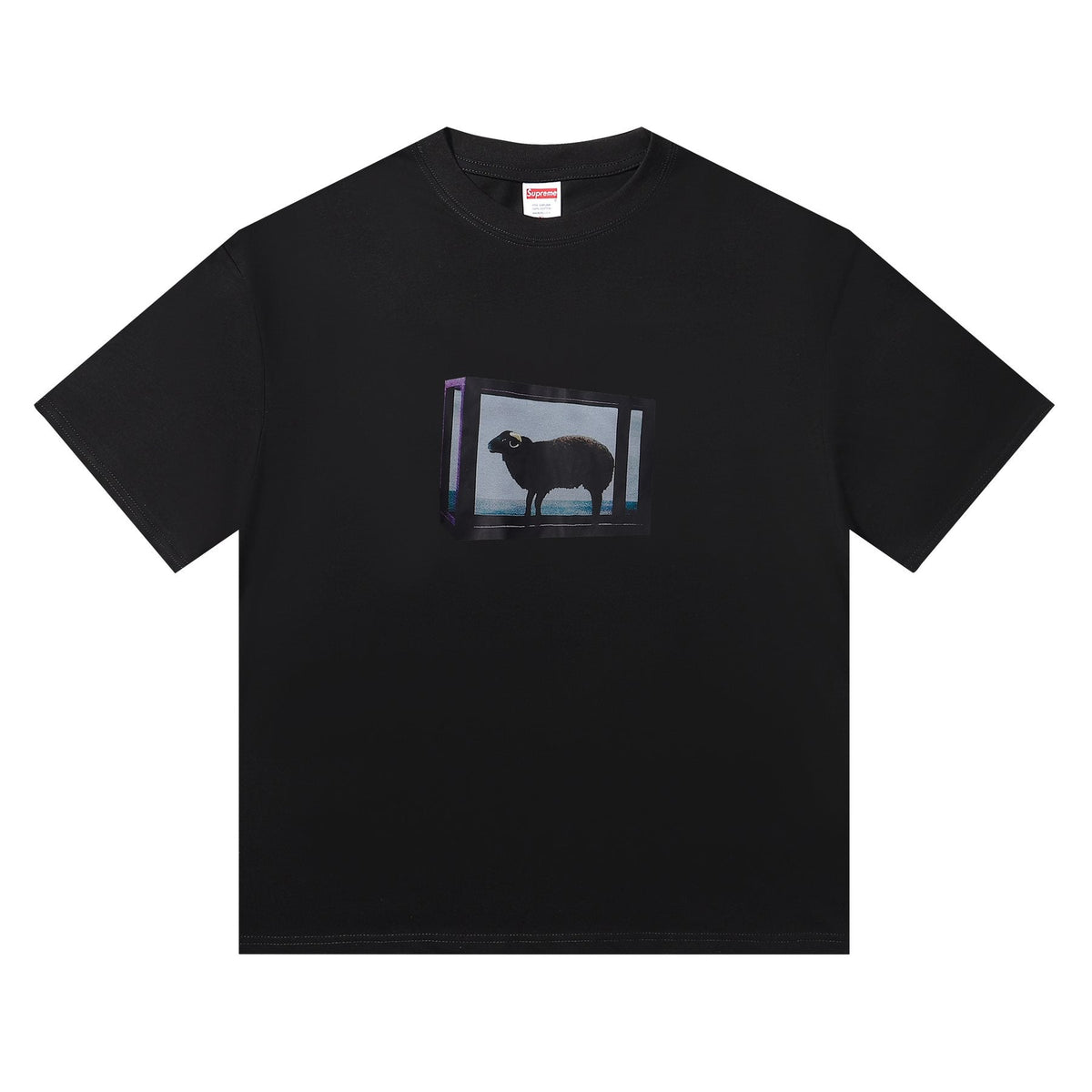 Supreme Sheep Graphic Short-Sleeve T-Shirt ¡ª front