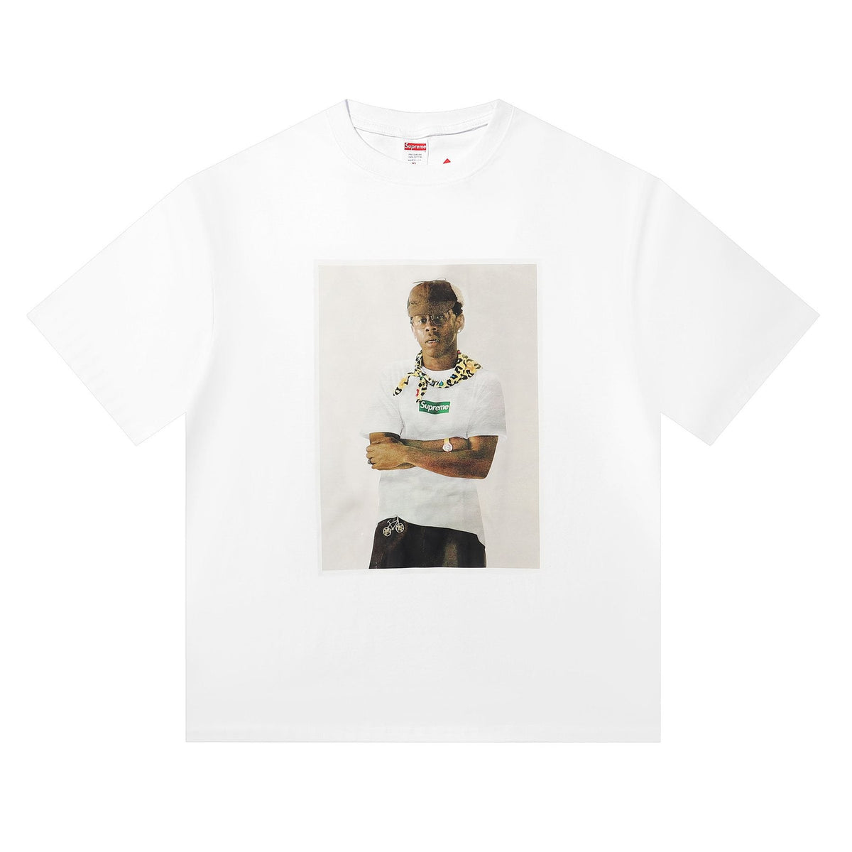 Supreme Tyler the Creator Portrait Graphic T-Shirt ¡ª front