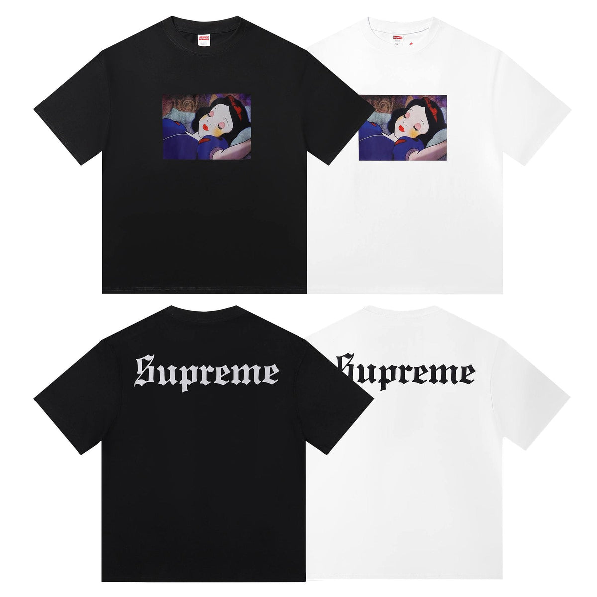 Supreme Snow White Graphic Short-Sleeve T-Shirt ¡ª comparison