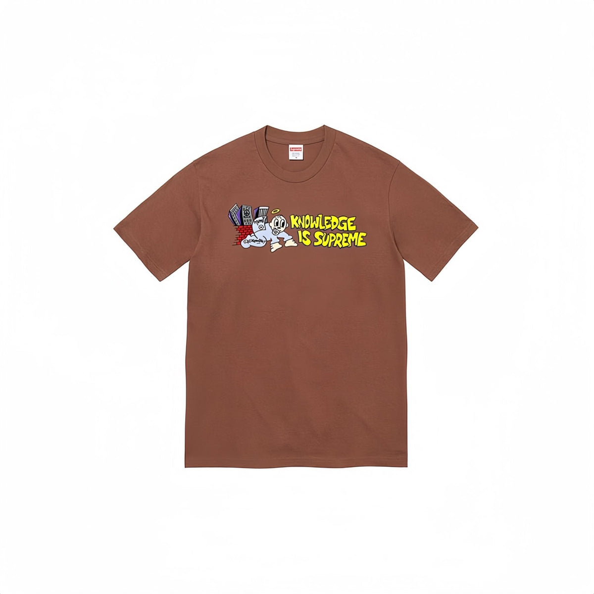 Supreme Knowledge Cartoon Graphic T-Shirt ¡ª front