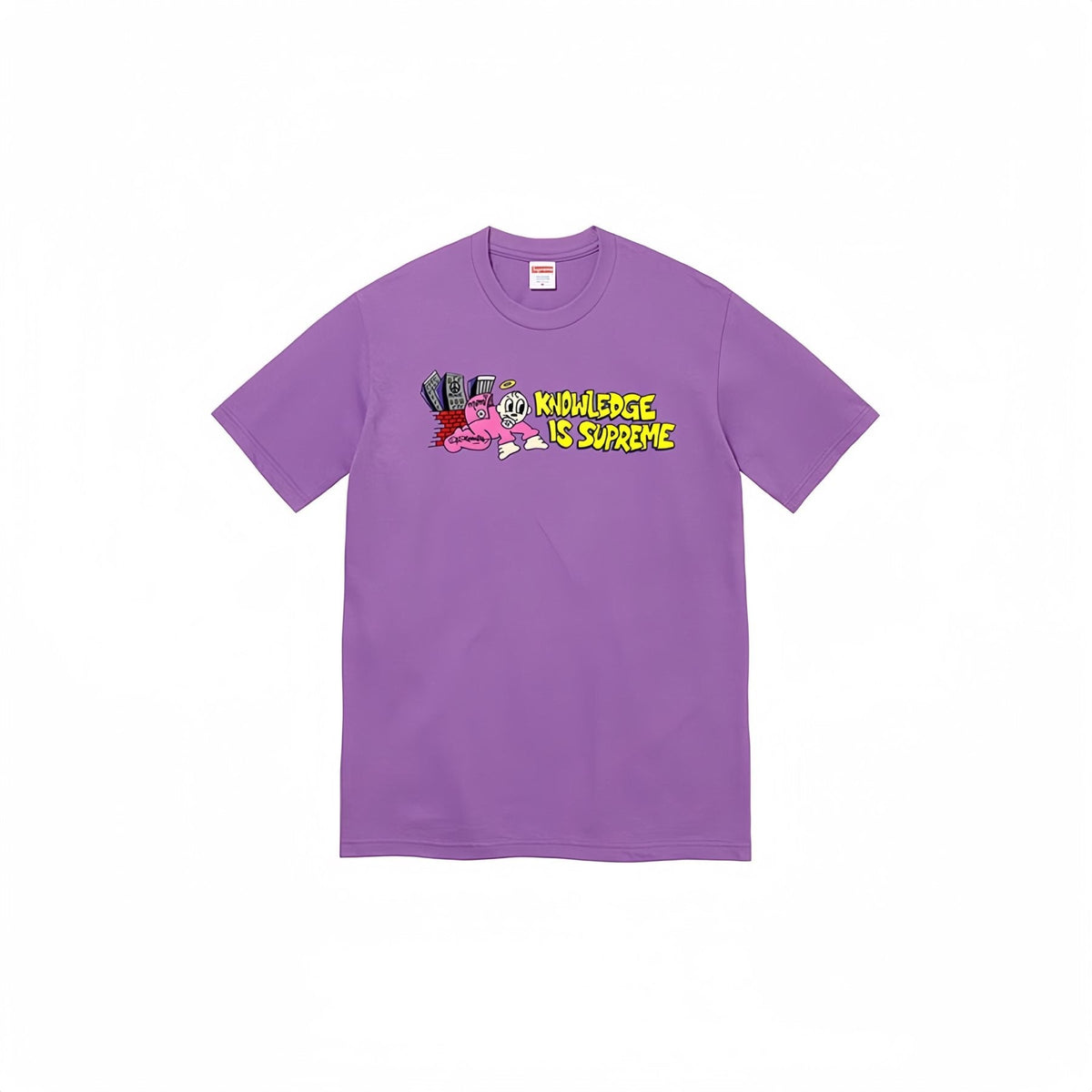 Supreme Knowledge Cartoon Graphic T-Shirt ¡ª front