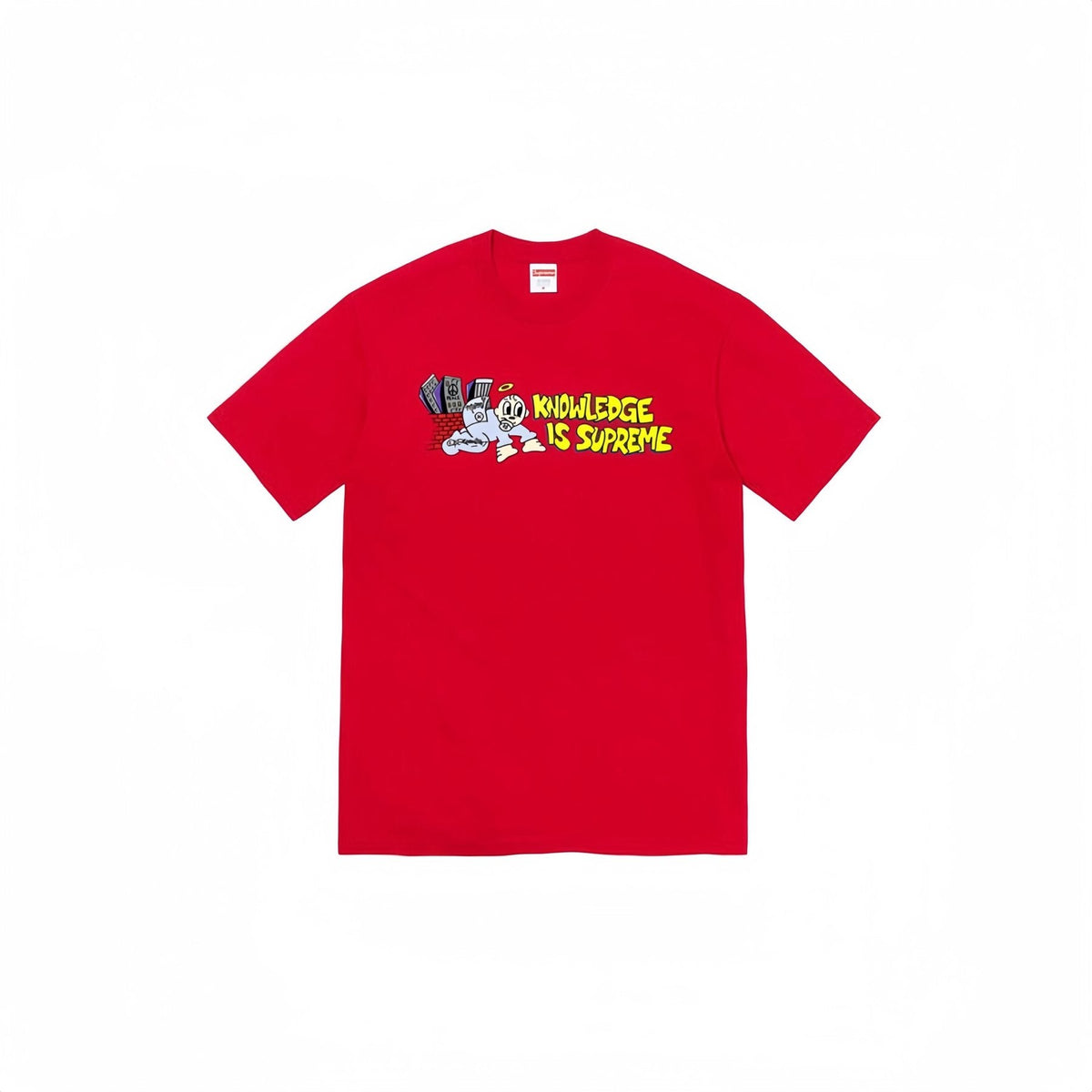 Supreme Knowledge Cartoon Graphic T-Shirt ¡ª front