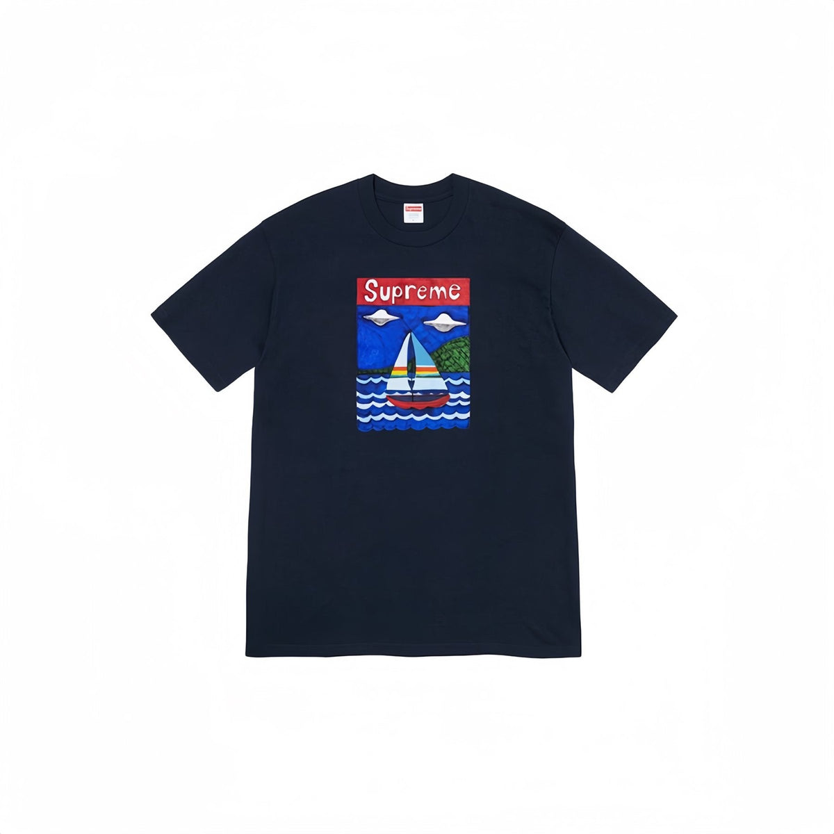Supreme Sailboat Graphic Short-Sleeve T-Shirt ¡ª front