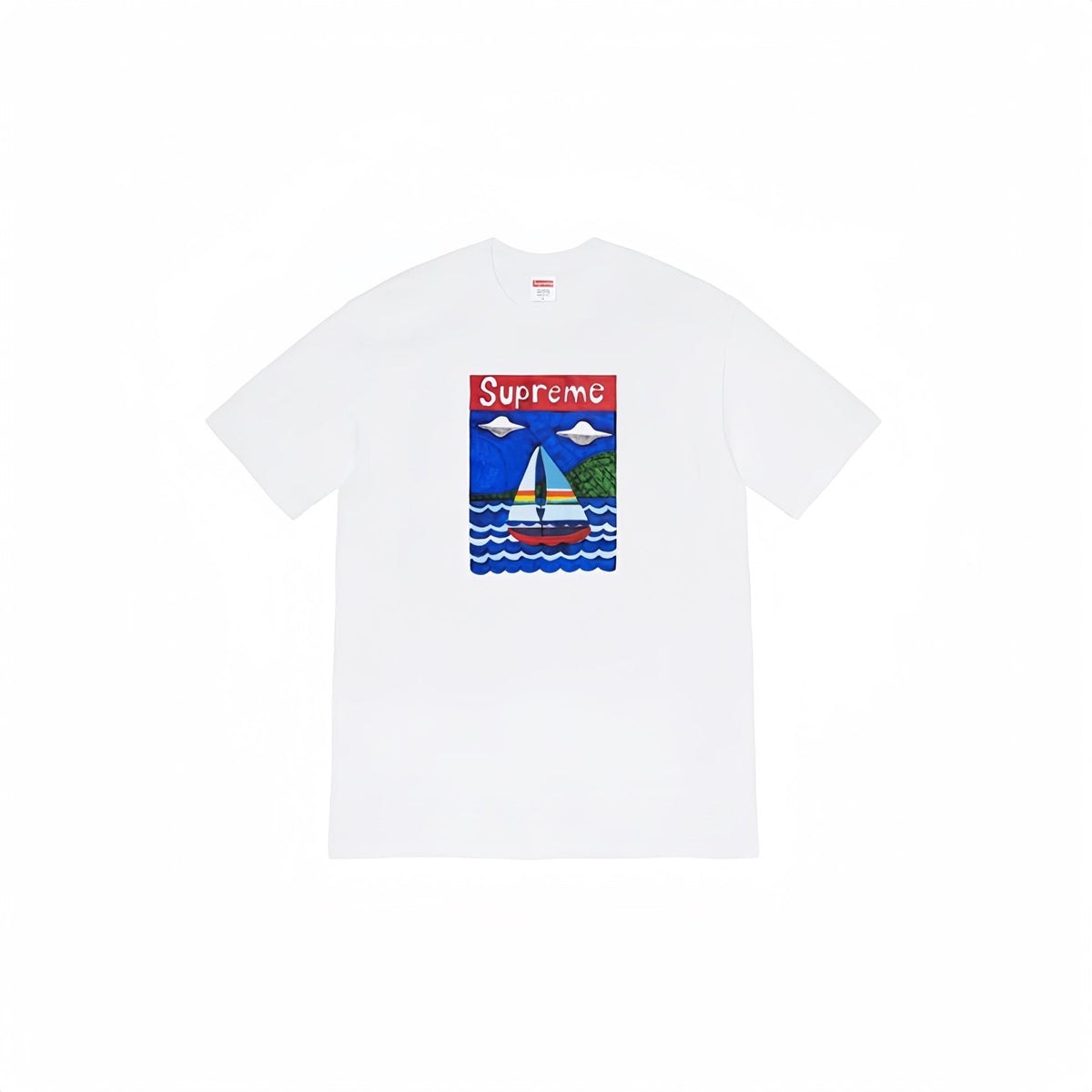 Supreme Sailboat Graphic T-Shirt ¡ª front