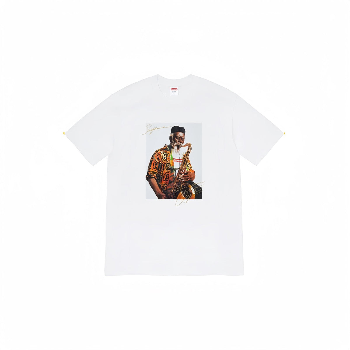 Supreme Pharoah Sanders Saxophone Graphic T-Shirt ¡ª front
