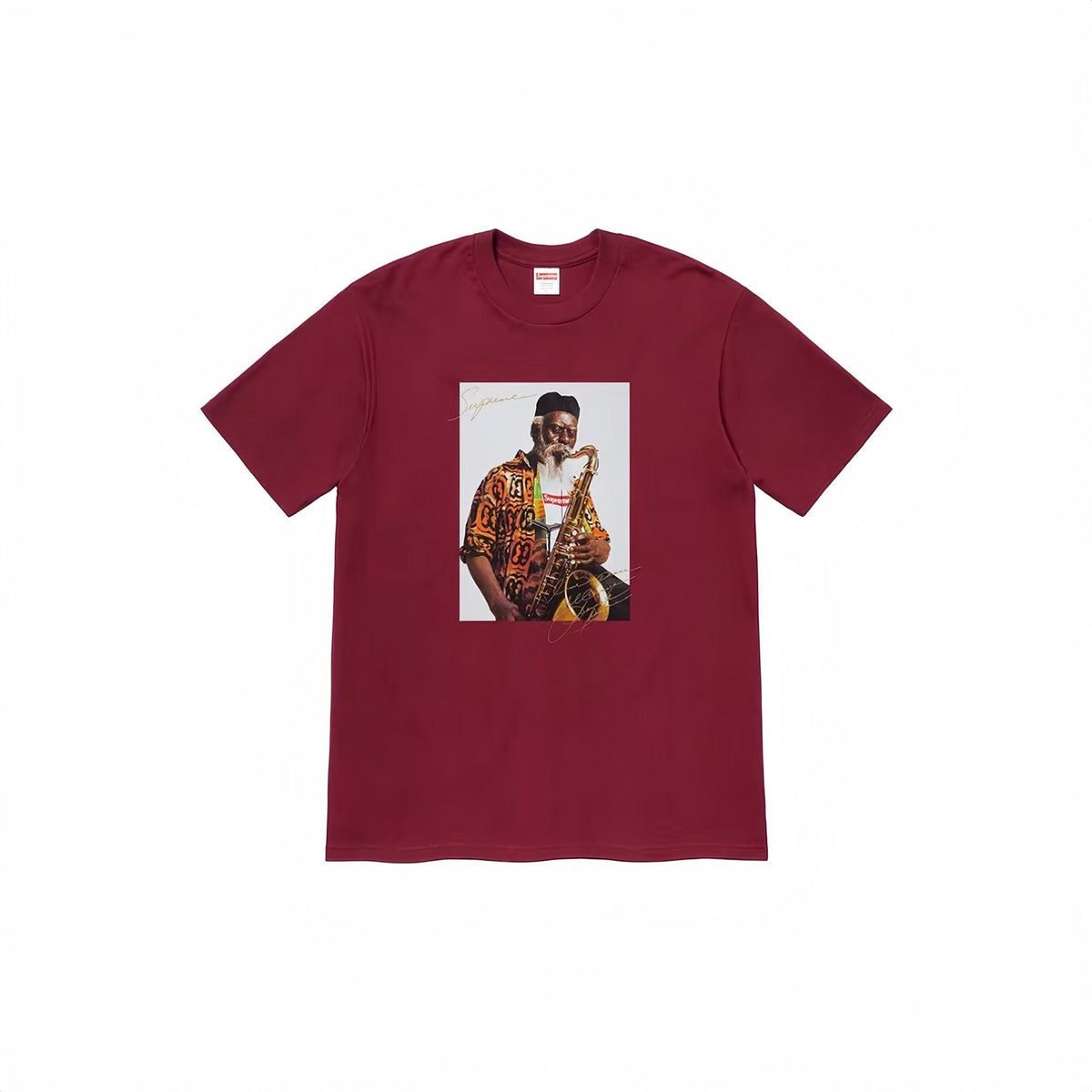 Supreme Pharoah Sanders Saxophone Graphic T-Shirt ¡ª front