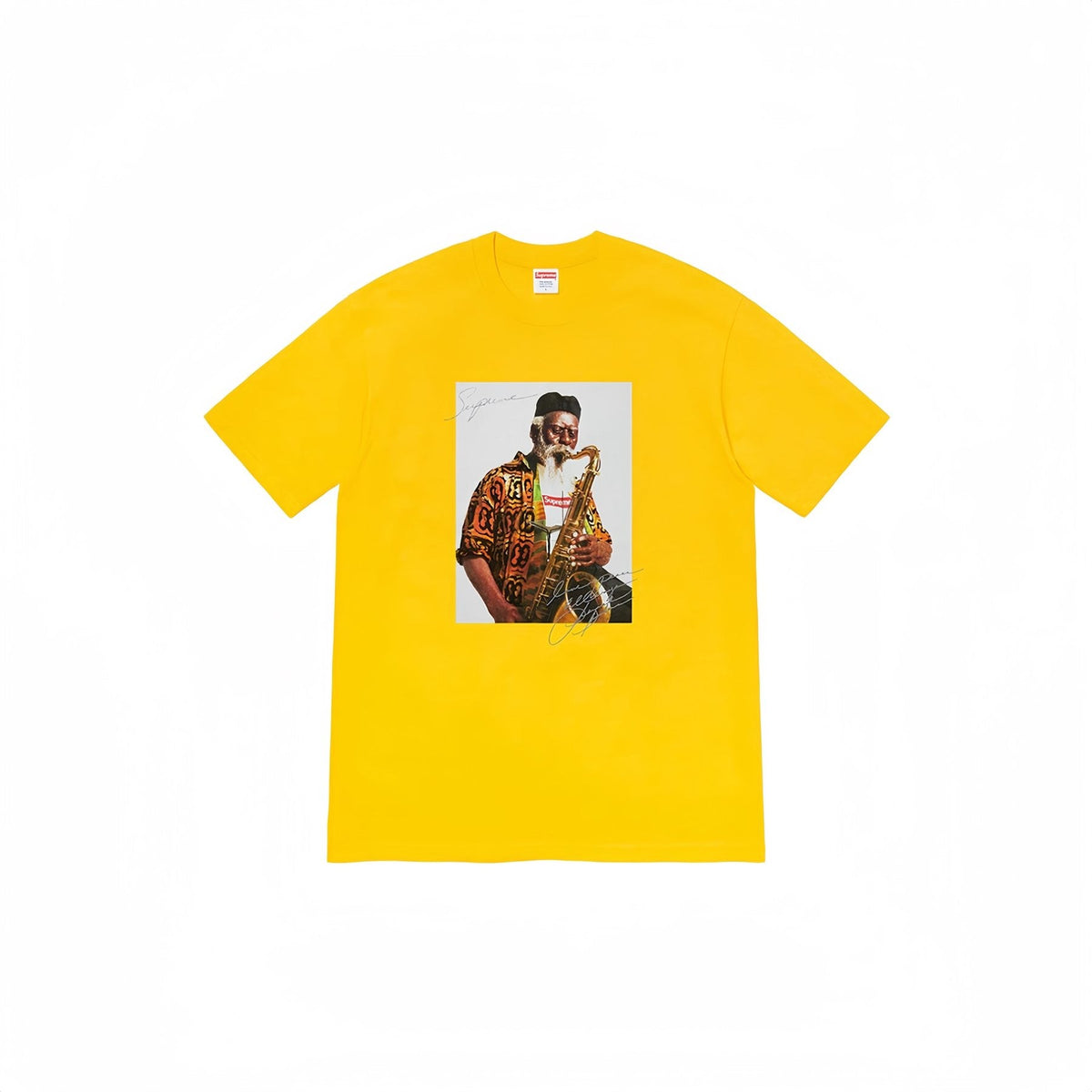 Supreme Pharoah Sanders Saxophone Graphic T-Shirt ¡ª front
