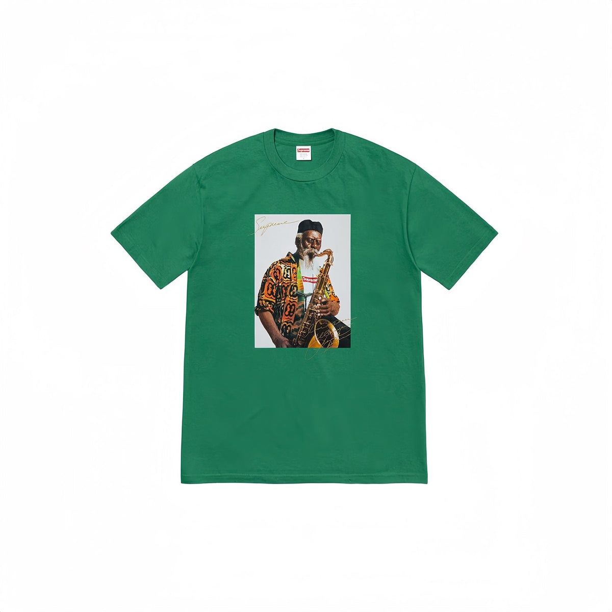 Supreme Pharoah Sanders Saxophone Graphic T-Shirt ¡ª front